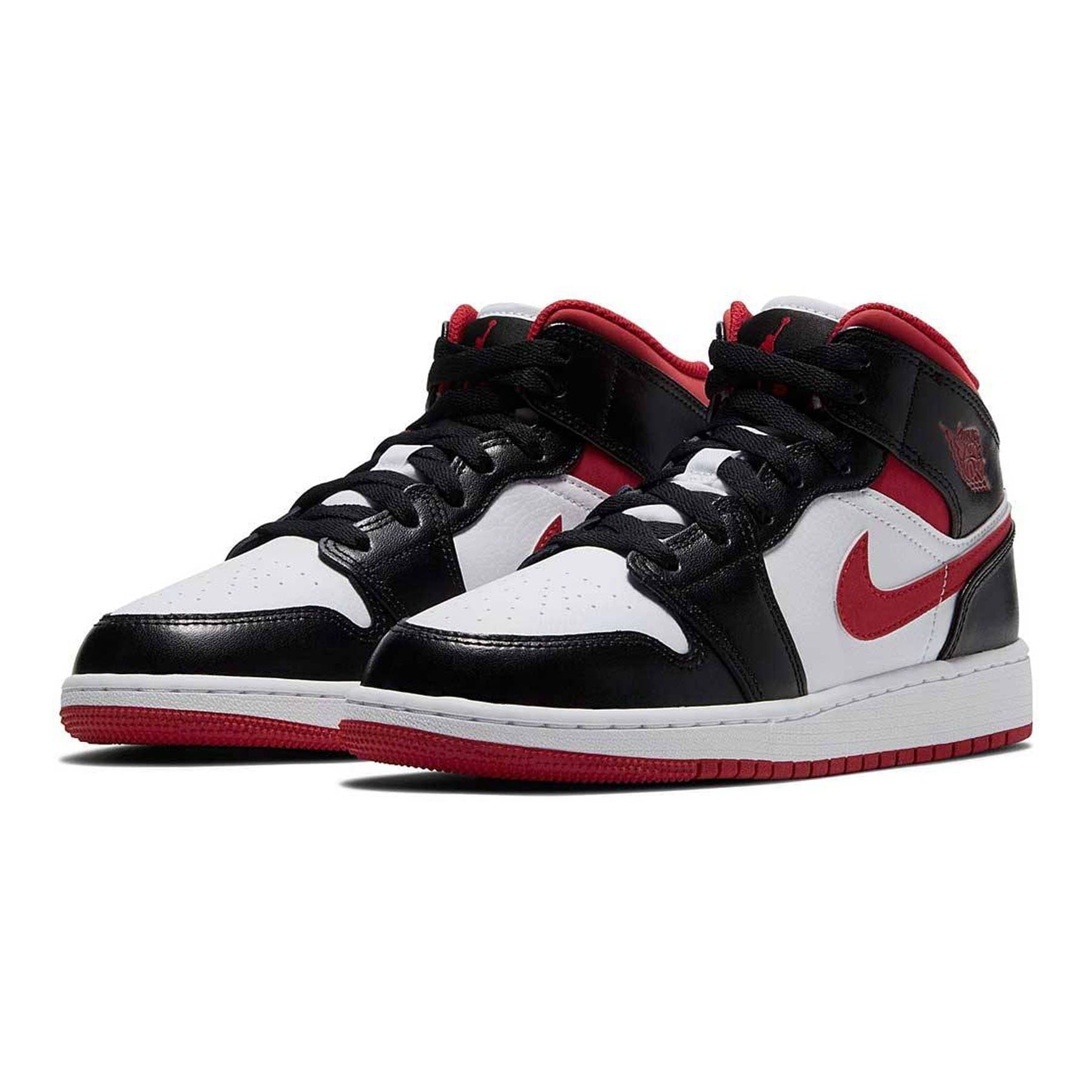 Air Jordan 1 Mid GS 'Black Gym Red' 2021 — UK 13.5 | EU 32 | US 1Y — Back View