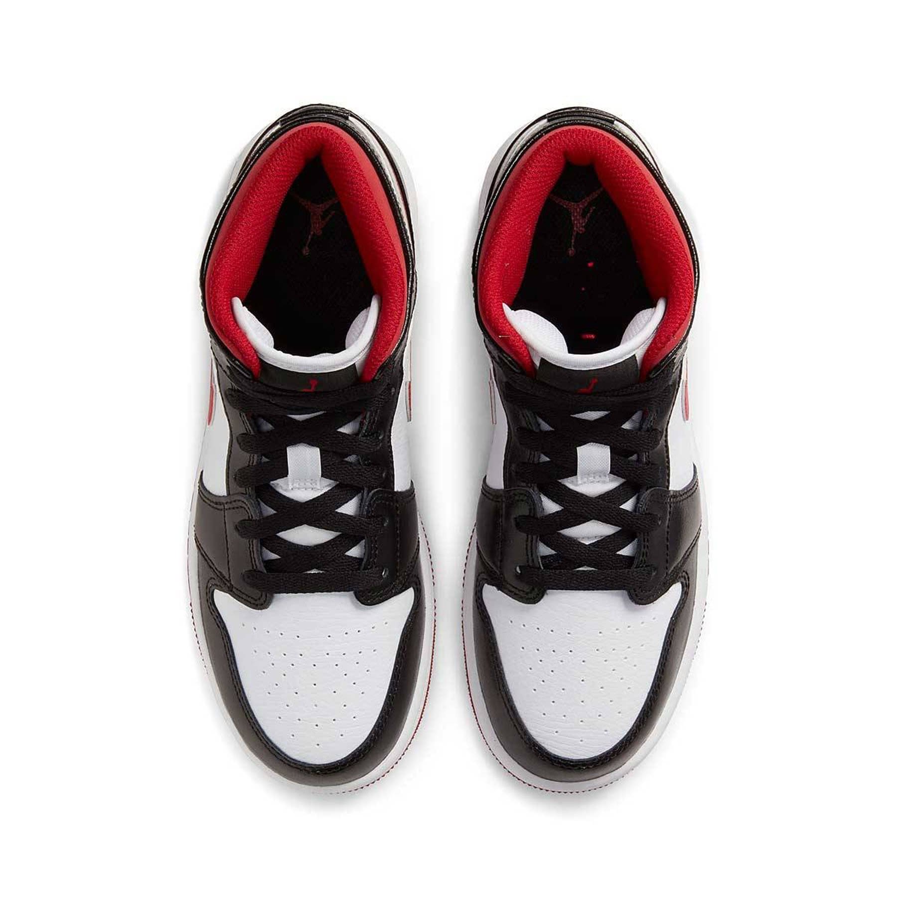 Air Jordan 1 Mid GS 'Black Gym Red' 2021 — UK 13.5 | EU 32 | US 1Y — Side View