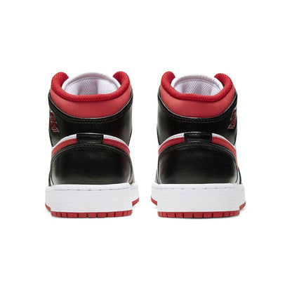 Air Jordan 1 Mid GS 'Black Gym Red' 2021 — UK 13.5 | EU 32 | US 1Y — Top View