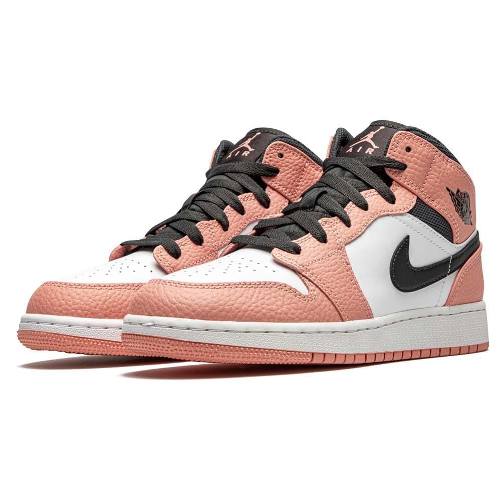 Air Jordan 1 Mid GS 'Pink Quartz' — 2 UK | 34 EU — Back View