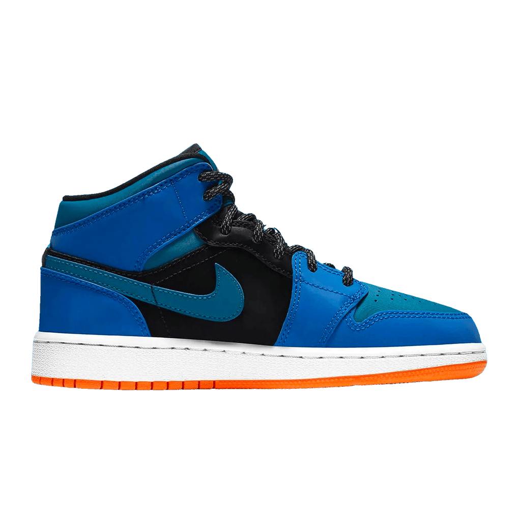 Air Jordan 1 Mid GS 'Racer Blue' — UK 13.5 | EU 32 | US 1Y — Side View