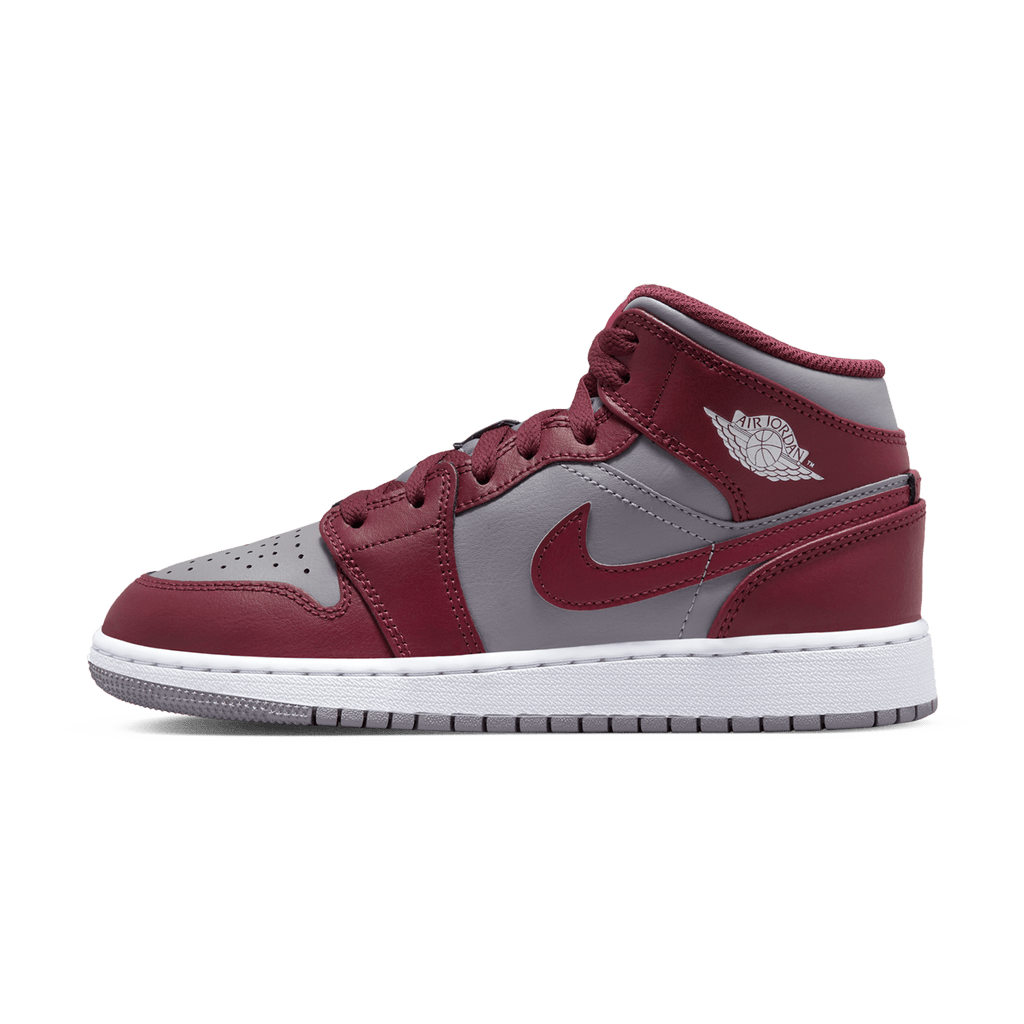 Air Jordan 1 Mid GS 'Cherrywood Red' — UK 13.5 | EU 32 | US 1Y — Front View