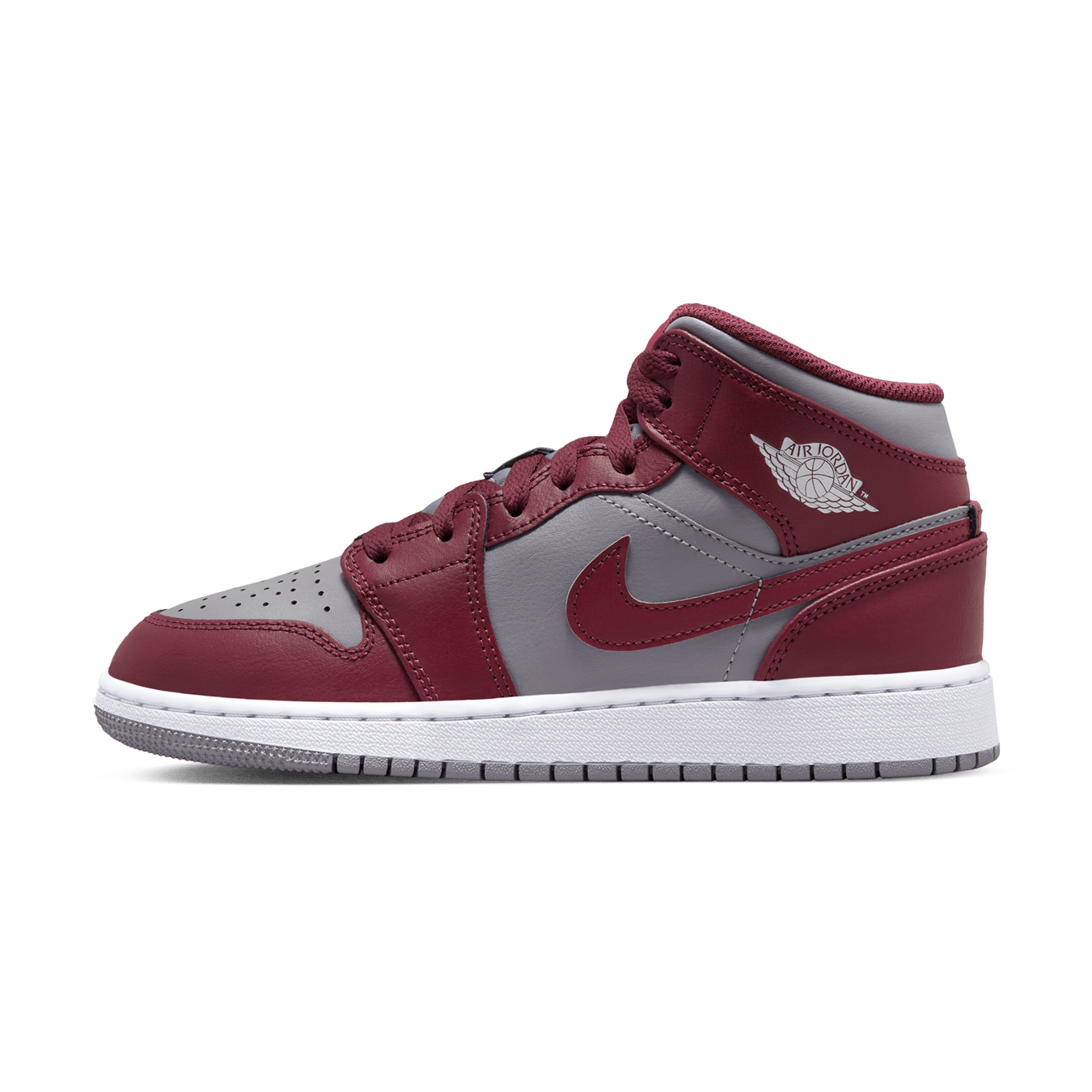 Air Jordan 1 Mid GS 'Cherrywood Red' — UK 13.5 | EU 32 | US 1Y — Front View