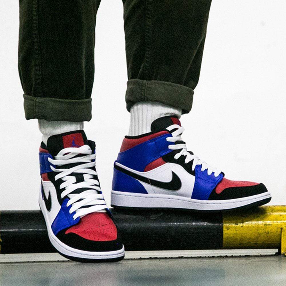 Air Jordan 1 Mid GS 'Top 3' — UK 13.5 | EU 32 | US 1Y — Lifestyle View
