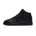 Air Jordan 1 Mid GS 'Triple Black' 2020 — UK 13.5 | EU 32 | US 1Y — Front View