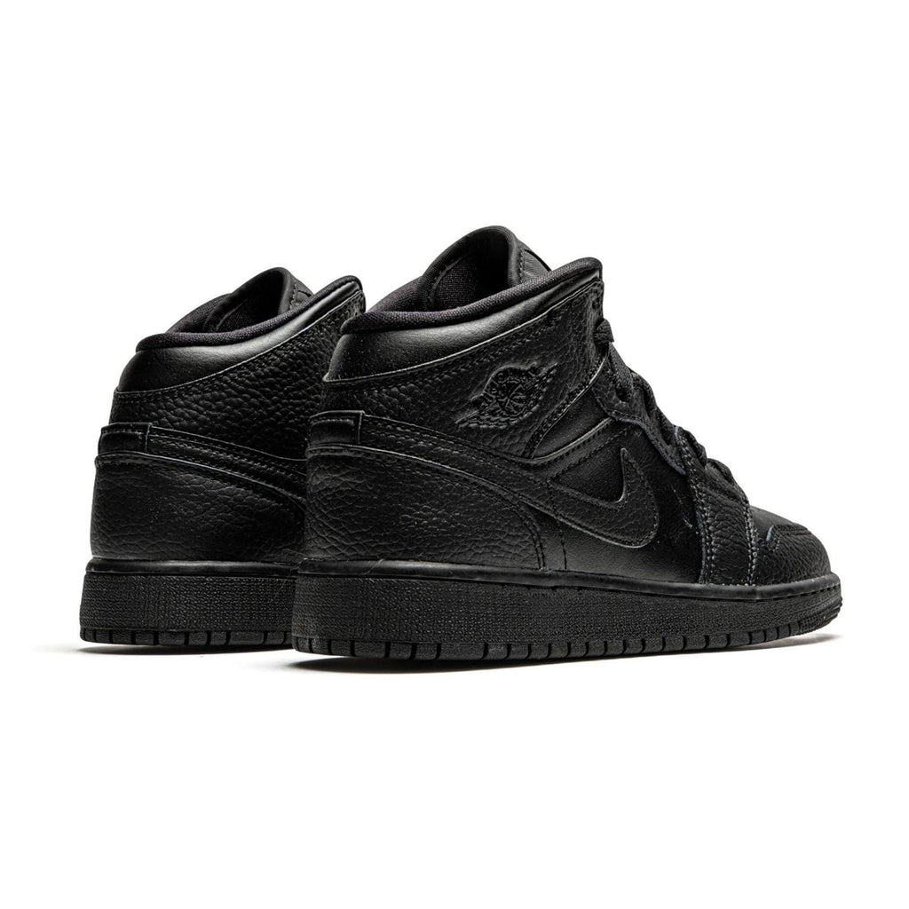 Air Jordan 1 Mid GS 'Triple Black' 2020 — UK 13.5 | EU 32 | US 1Y — Back View