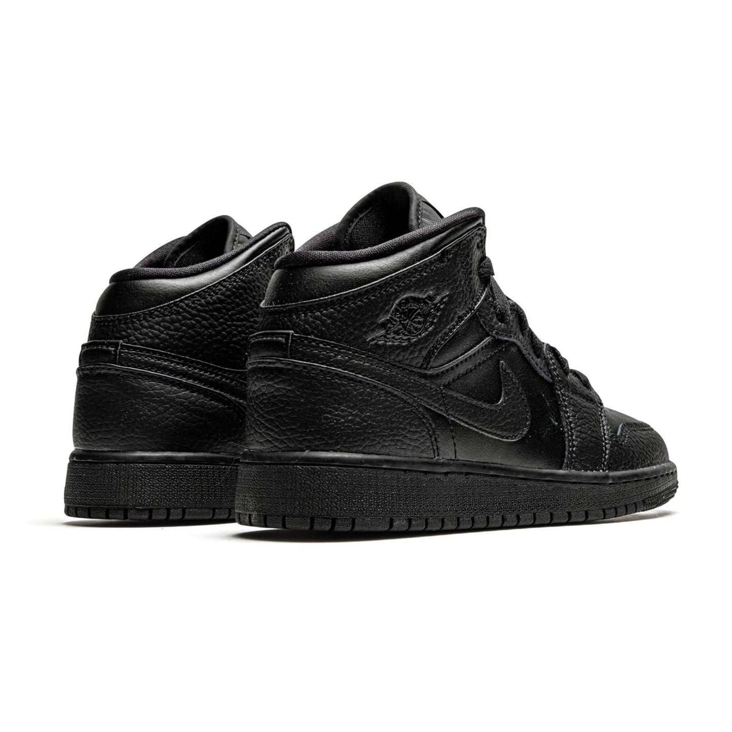 Air Jordan 1 Mid GS 'Triple Black' 2020 — UK 13.5 | EU 32 | US 1Y — Back View