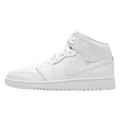 Air Jordan 1 Mid GS 'Triple White' 2019 — UK 13.5 | EU 32 | US 1Y — Front View