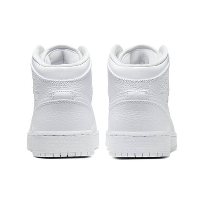 Air Jordan 1 Mid GS 'Triple White' — UK 13.5 | EU 32 | US 1Y — Lifestyle View