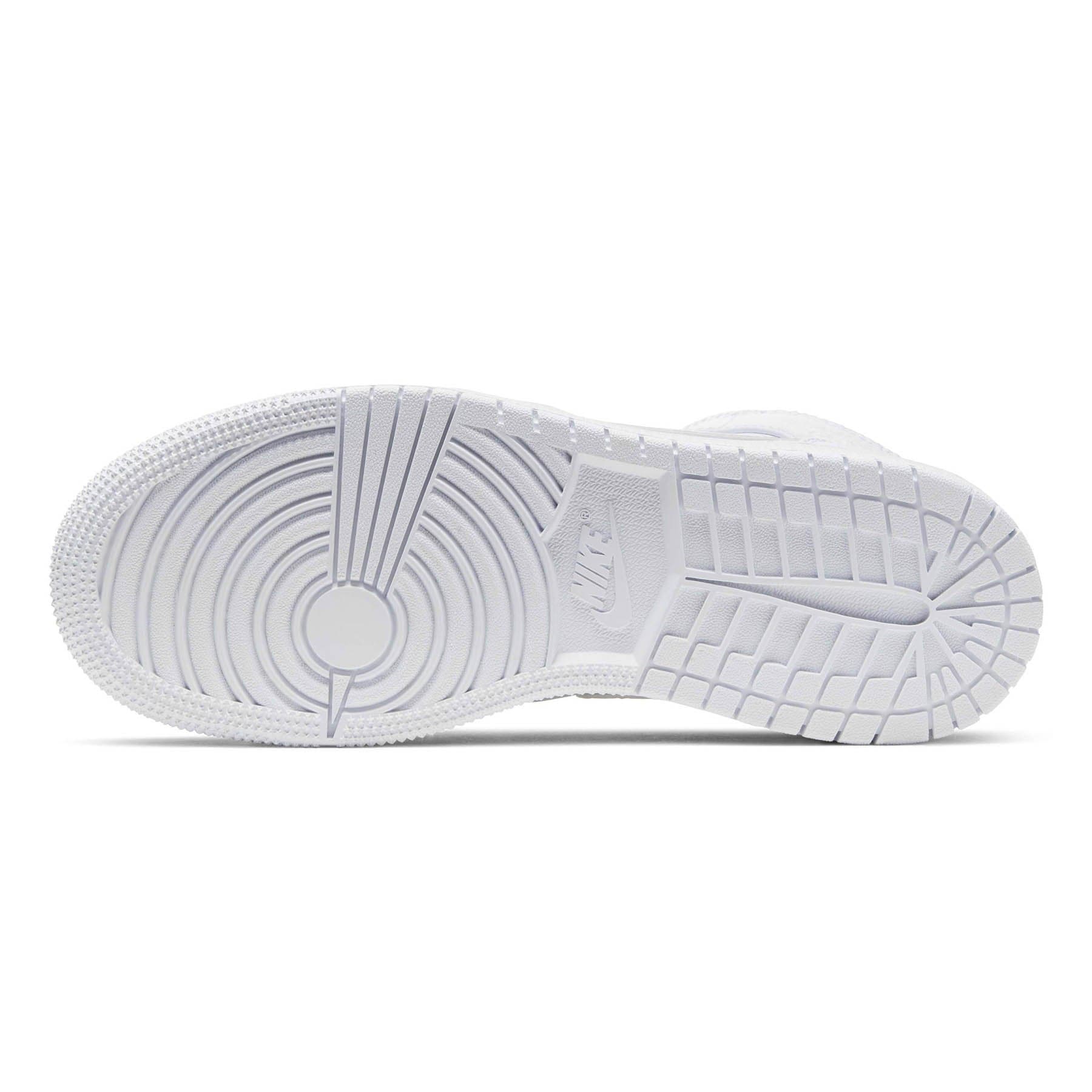 Air Jordan 1 Mid GS 'Triple White' — UK 13.5 | EU 32 | US 1Y — Detail View