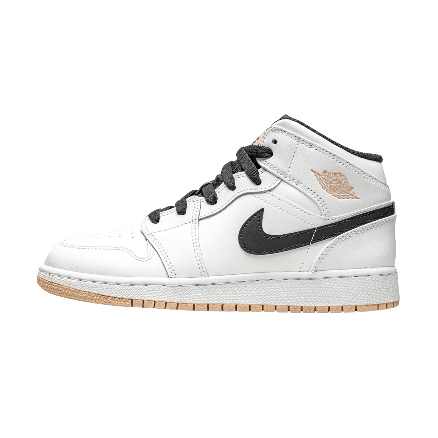 Air Jordan 1 Mid GS 'White Arctic Orange' — UK 13.5 | EU 32 | US 1Y — Front View