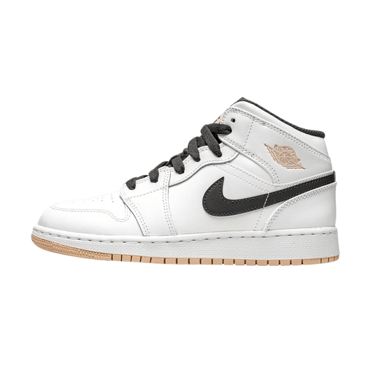 Air Jordan 1 Mid GS 'White Arctic Orange' — UK 13.5 | EU 32 | US 1Y — Front View