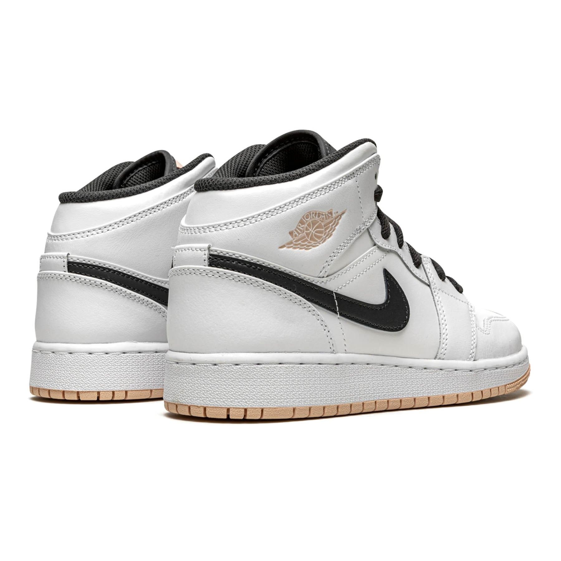 Air Jordan 1 Mid GS 'White Arctic Orange' — UK 13.5 | EU 32 | US 1Y — Back View