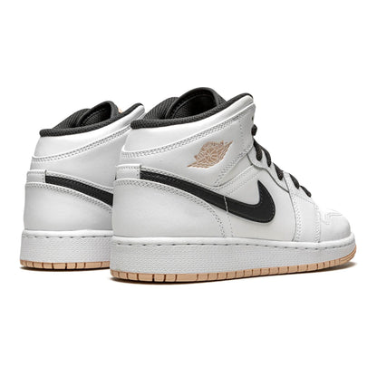 Air Jordan 1 Mid GS 'White Arctic Orange' — UK 13.5 | EU 32 | US 1Y — Back View
