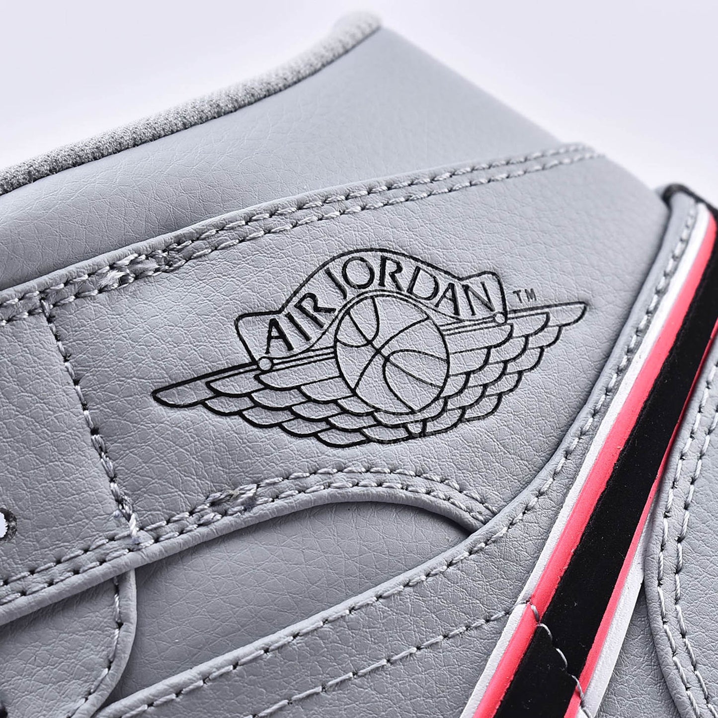 Air Jordan 1 Mid GS 'Wolf Grey Pink' — UK 13.5 | EU 32 | US 1Y — Lifestyle View