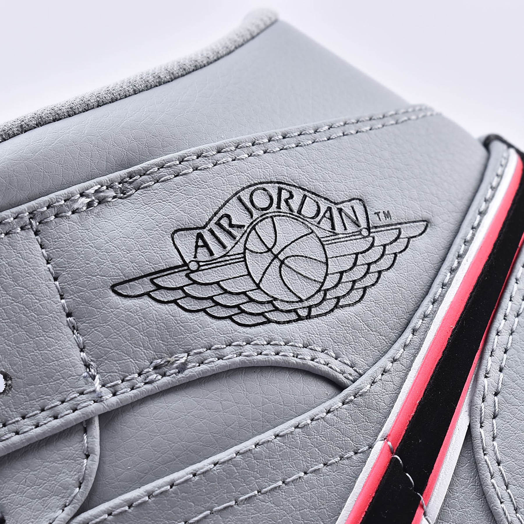 Air Jordan 1 Mid GS 'Wolf Grey Pink' — UK 13.5 | EU 32 | US 1Y — Lifestyle View