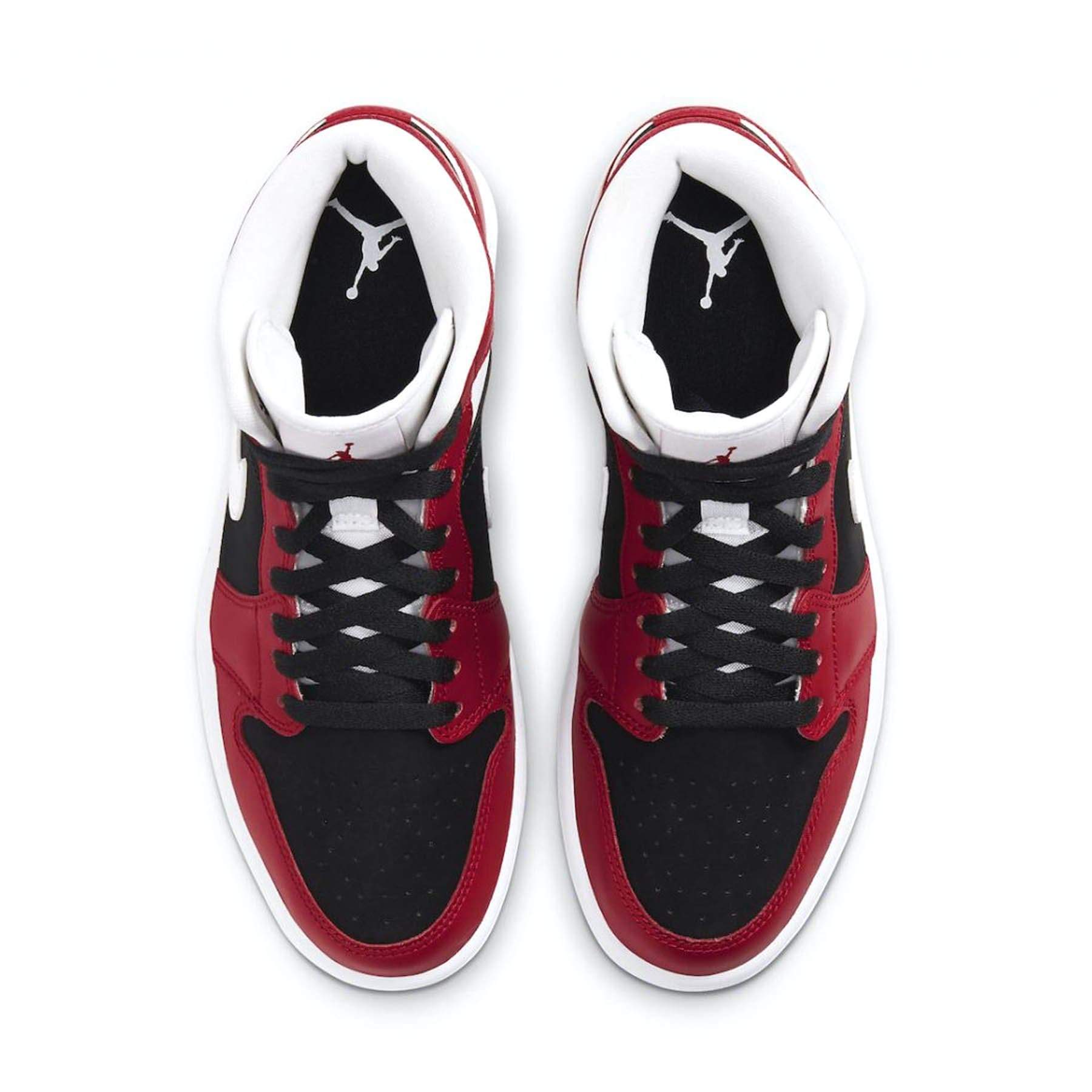 Air Jordan 1 Wmns Mid 'Gym Red Black' — UK 2.5 | EU 35.5 | US 5 — Back View