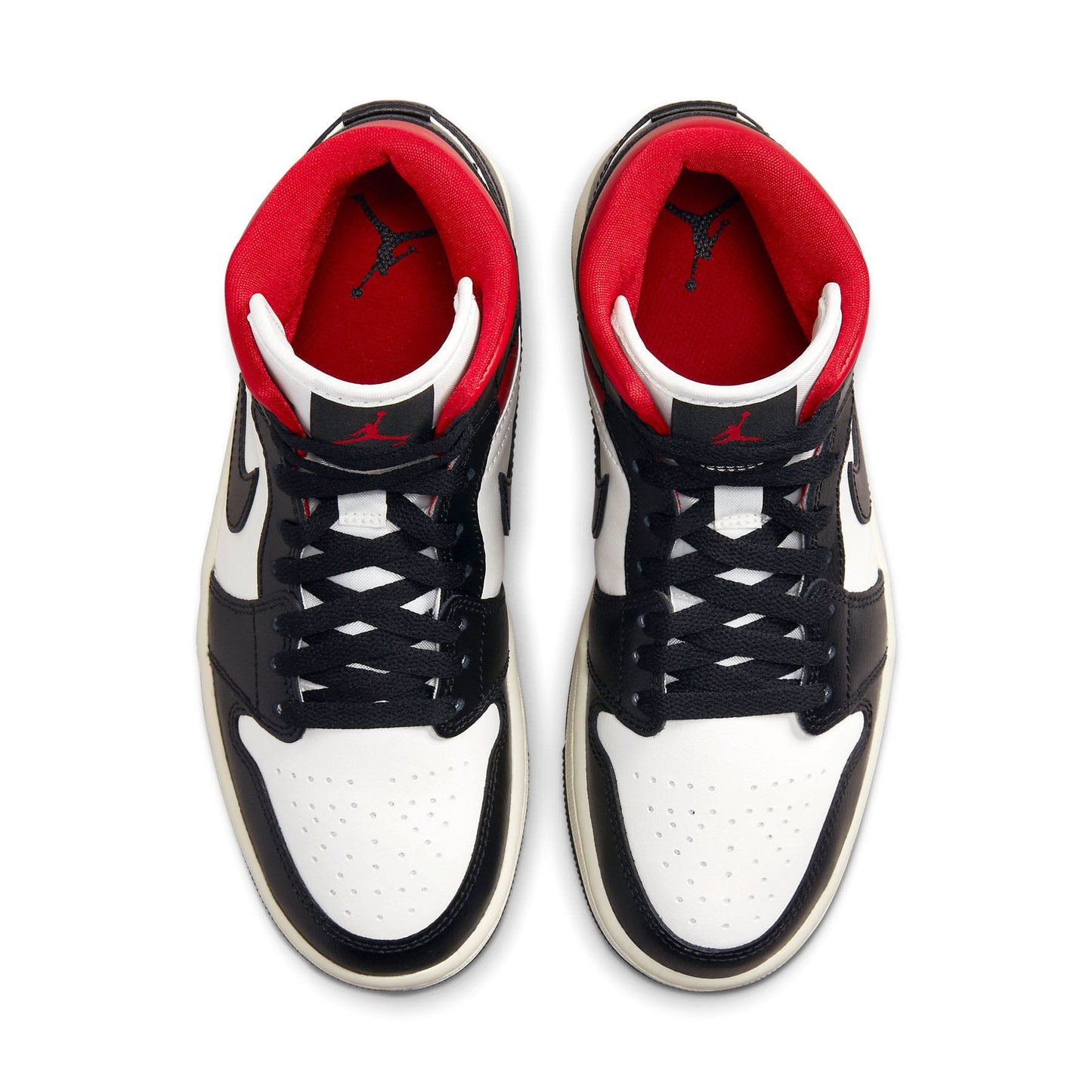 Air Jordan 1 Mid Wmns 'Black Sail Gym Red' — UK 2.5 | EU 35.5 | US 5 — Back View