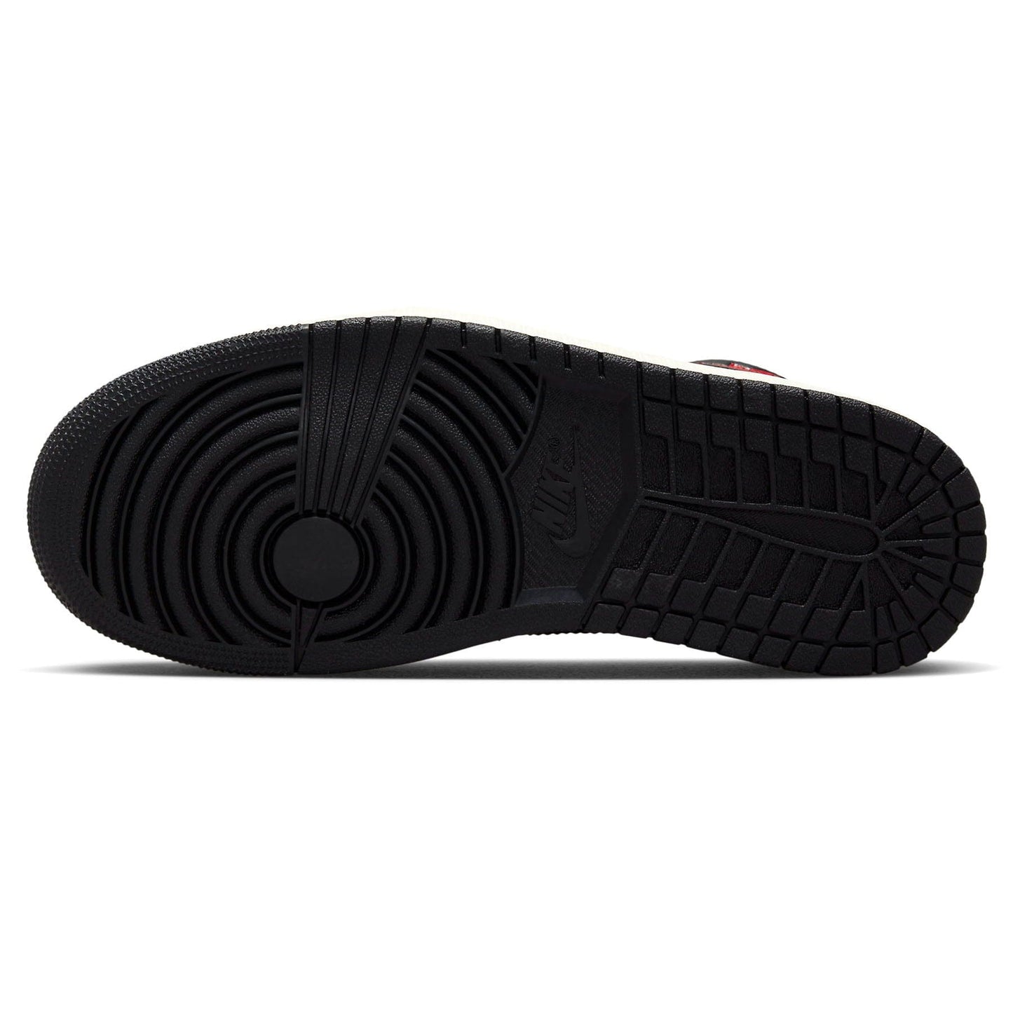 Air Jordan 1 Mid Wmns 'Black Sail Gym Red' — UK 2.5 | EU 35.5 | US 5 — Detail View