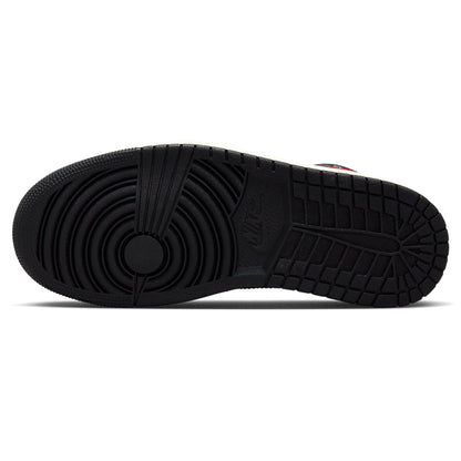 Air Jordan 1 Mid Wmns 'Black Sail Gym Red' — UK 2.5 | EU 35.5 | US 5 — Detail View