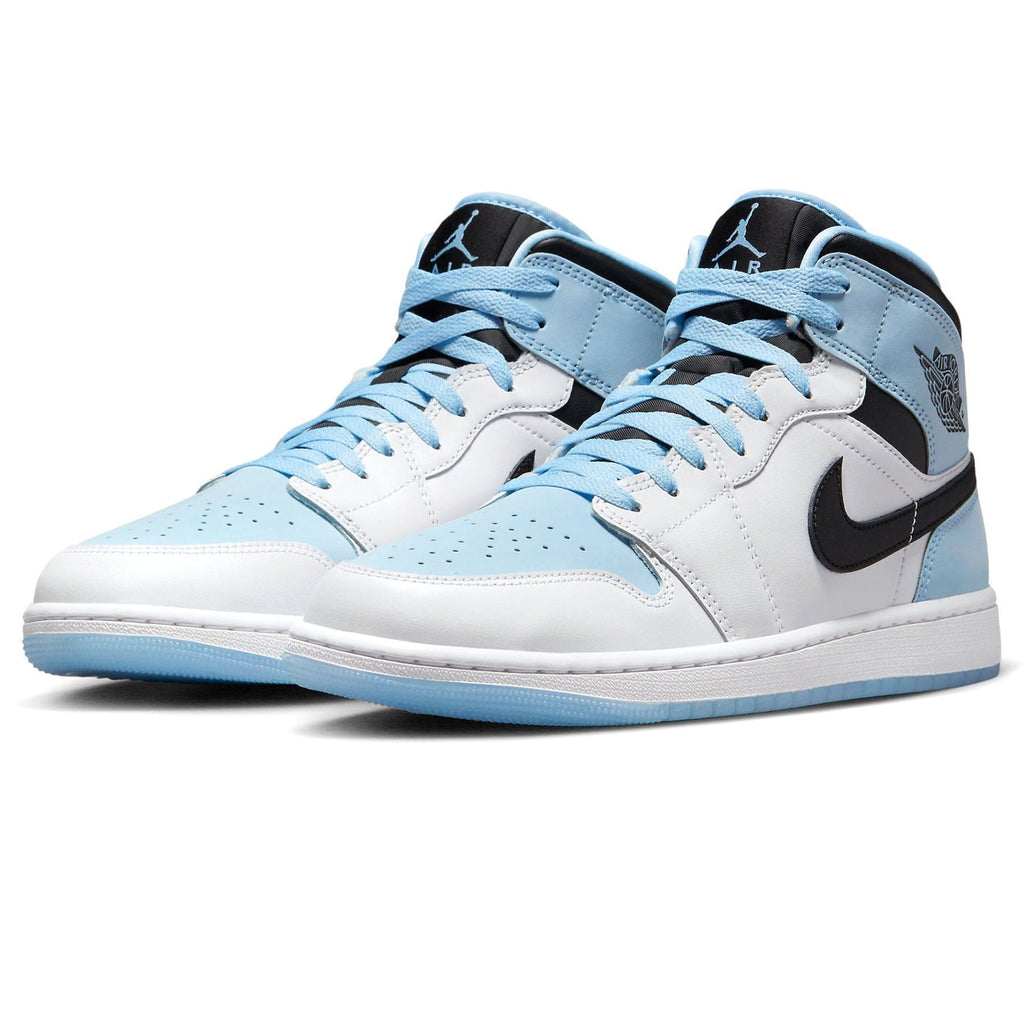 Air Jordan 1 Mid SE 'White Ice Blue' — UK 3 | EU 35.5 | US 3.5 — Side View