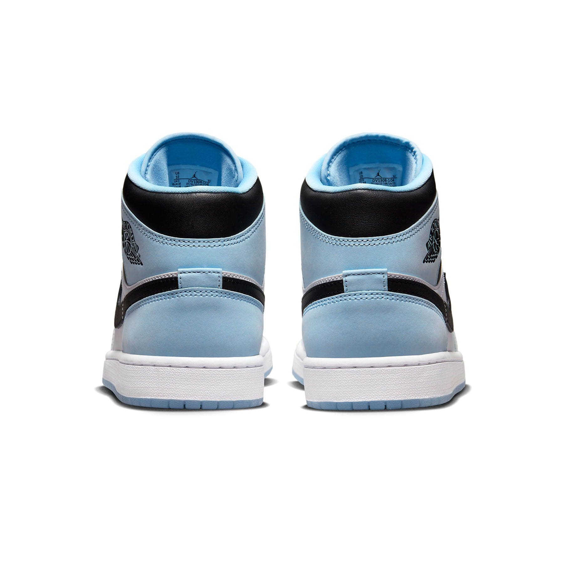 Air Jordan 1 Mid SE 'White Ice Blue' — UK 3 | EU 35.5 | US 3.5 — Top View