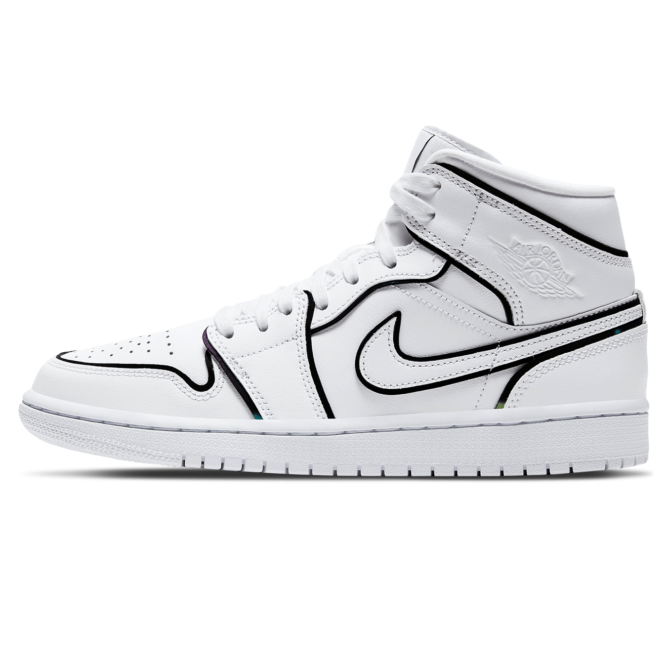 Air Jordan 1 Mid SE Wmns 'Iridescent Trim' — UK 2.5 | EU 35.5 | US 5 — Front View