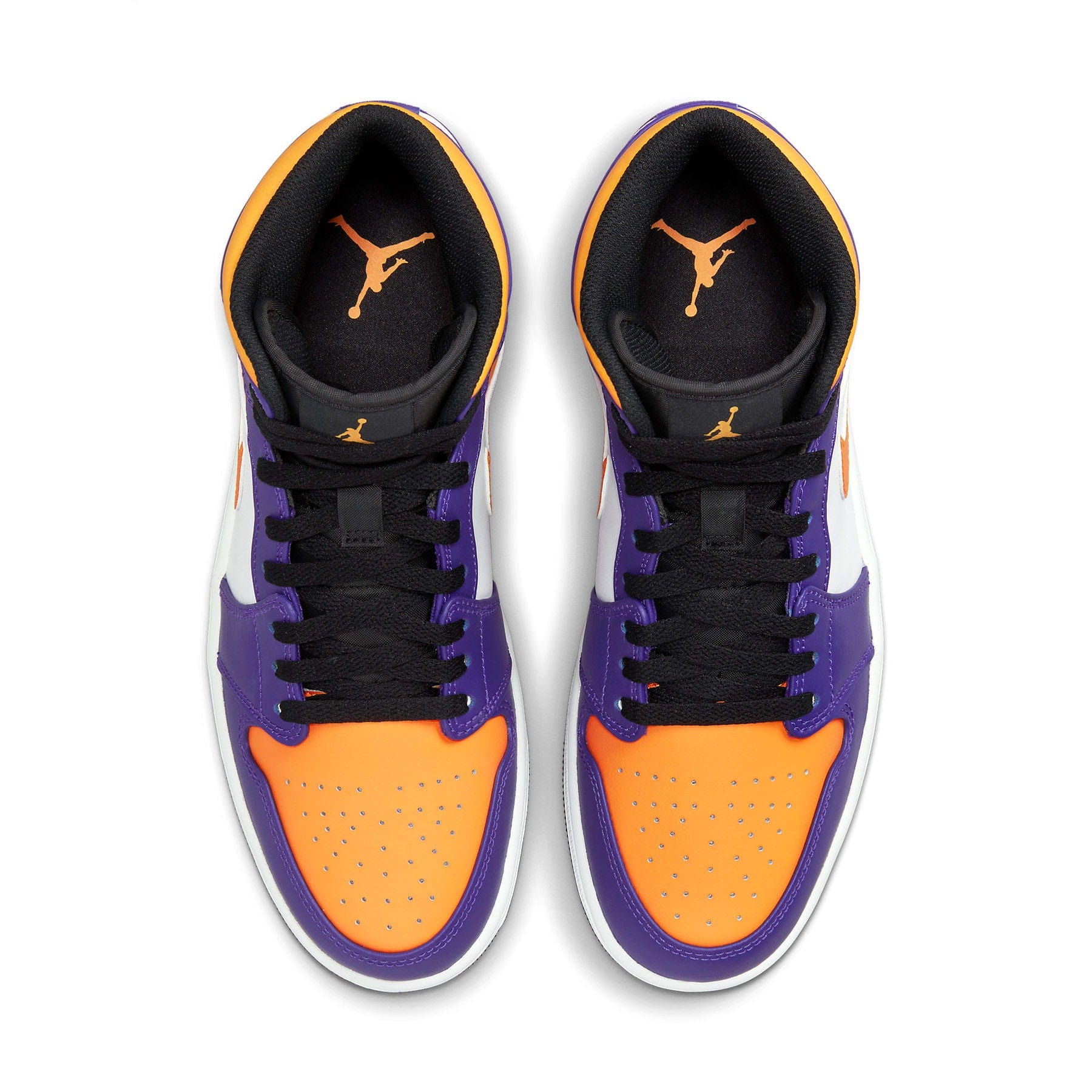 Air Jordan 1 Mid 'Lakers' — UK 3 | EU 35.5 | US 3.5 — Detail View