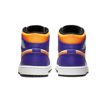 Air Jordan 1 Mid 'Lakers' — UK 3 | EU 35.5 | US 3.5 — Side View