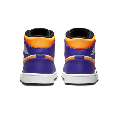 Air Jordan 1 Mid 'Lakers' — UK 3 | EU 35.5 | US 3.5 — Side View
