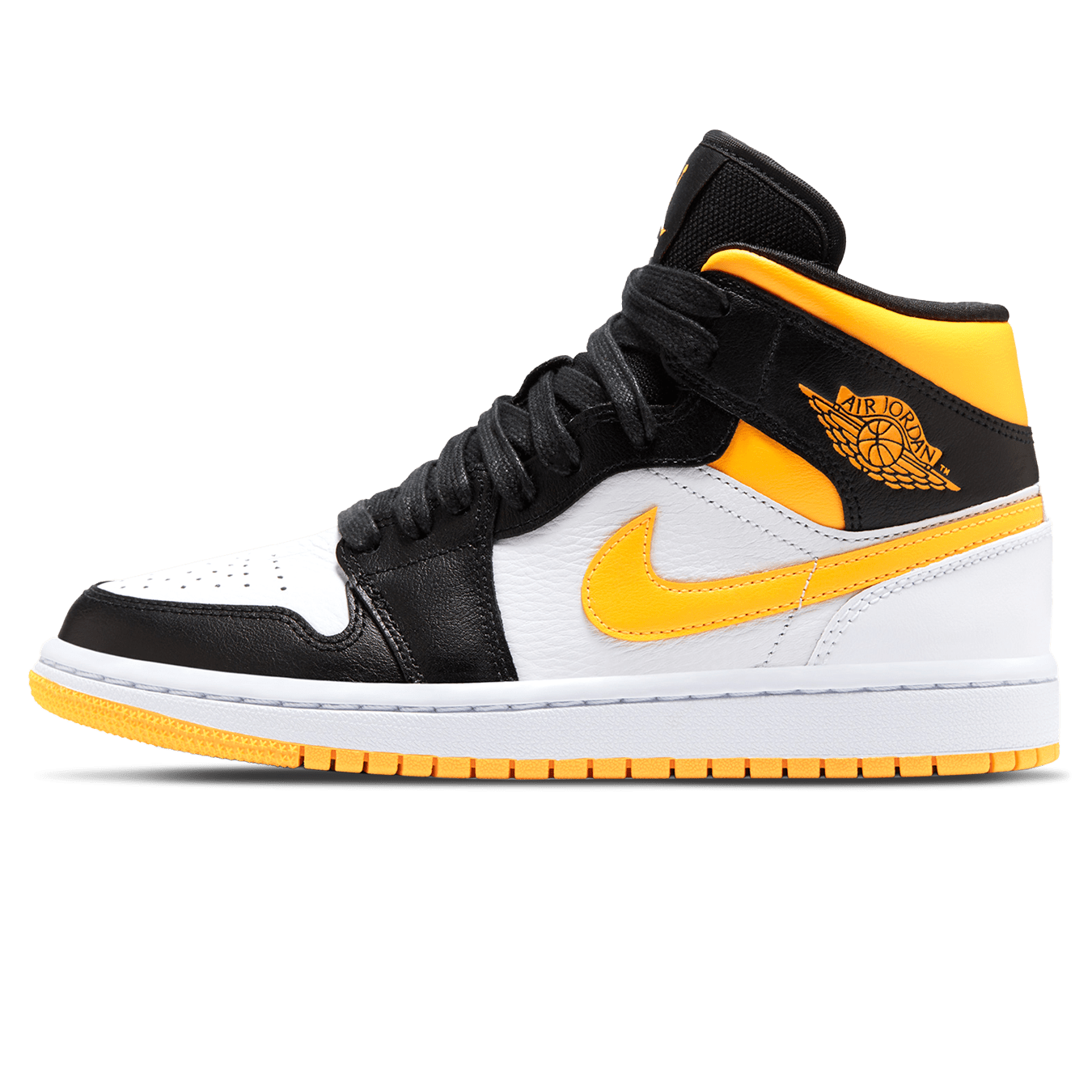 Air Jordan 1 Mid SE Wmns 'White Laser Orange' — UK 2.5 | EU 35.5 | US 5 — Front View