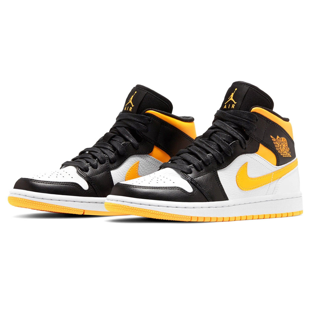 Air Jordan 1 Mid SE Wmns 'White Laser Orange' — UK 2.5 | EU 35.5 | US 5 — Back View