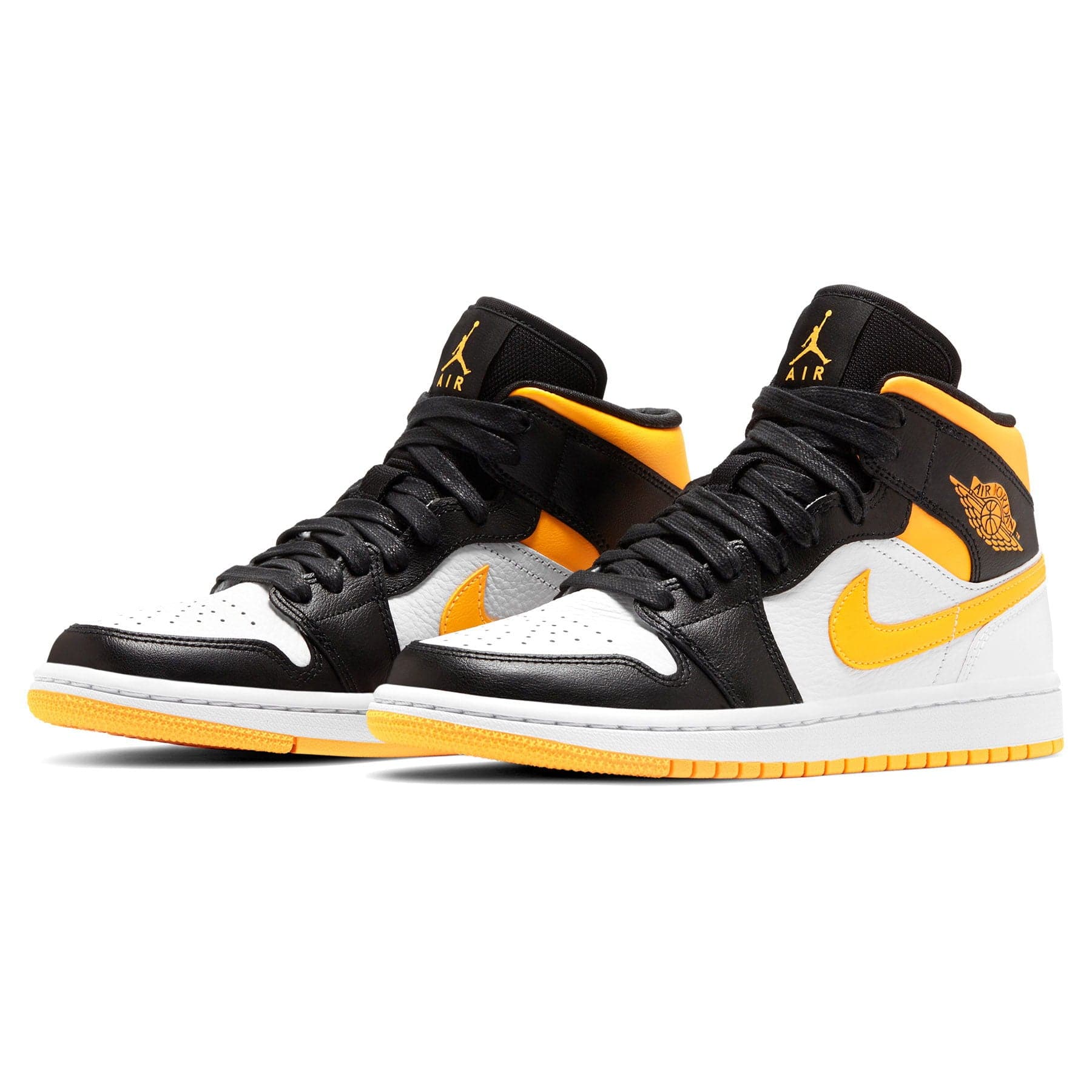 Air Jordan 1 Mid SE Wmns 'White Laser Orange' — UK 2.5 | EU 35.5 | US 5 — Back View