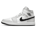 Air Jordan 1 Mid Wmns 'Light Smoke Grey' — UK 2.5 | EU 35.5 | US 5 — Front View