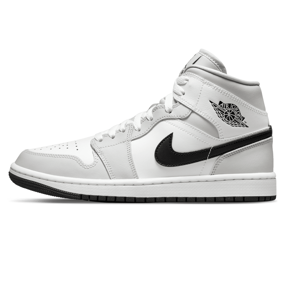 Air Jordan 1 Mid Wmns 'Light Smoke Grey' — UK 2.5 | EU 35.5 | US 5 — Front View