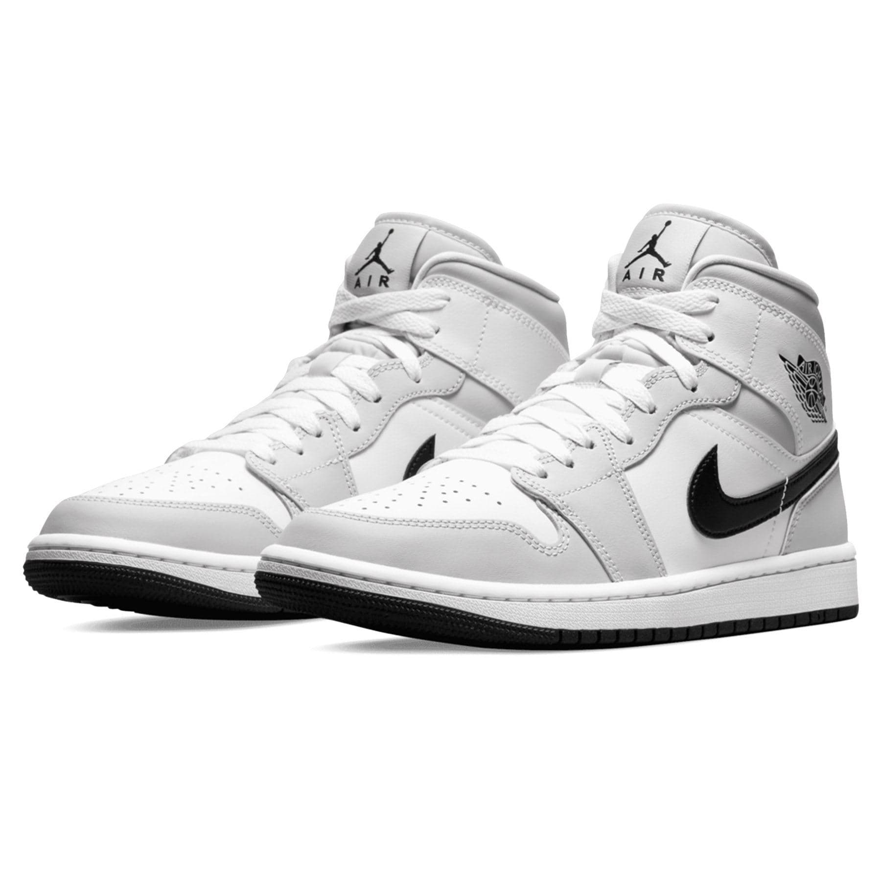 Air Jordan 1 Mid Wmns 'Light Smoke Grey' — UK 2.5 | EU 35.5 | US 5 — Side View
