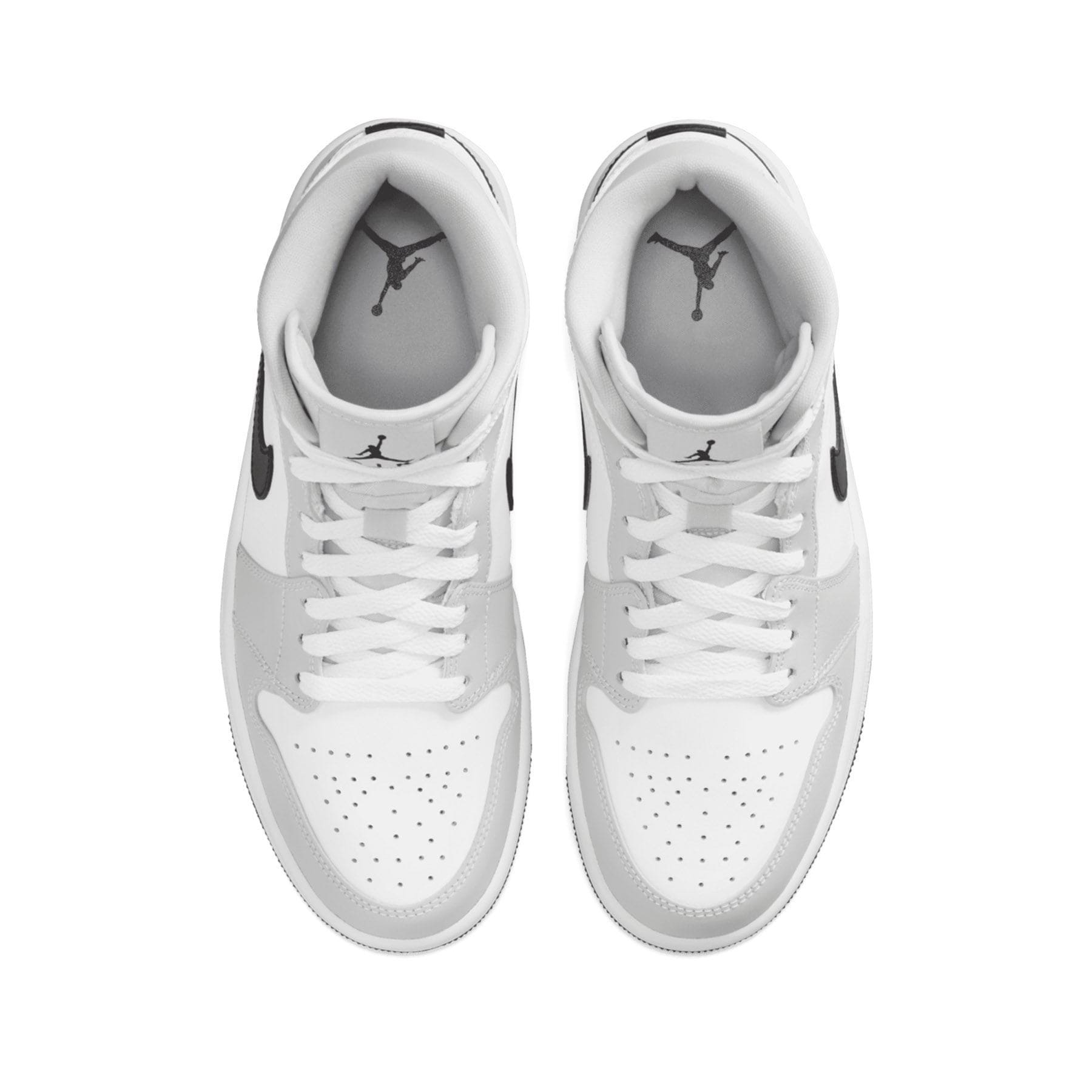 Air Jordan 1 Mid Wmns 'Light Smoke Grey' — UK 2.5 | EU 35.5 | US 5 — Back View