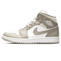 Air Jordan 1 Mid 'Linen' — UK 3 | EU 35.5 | US 3.5 — Front View