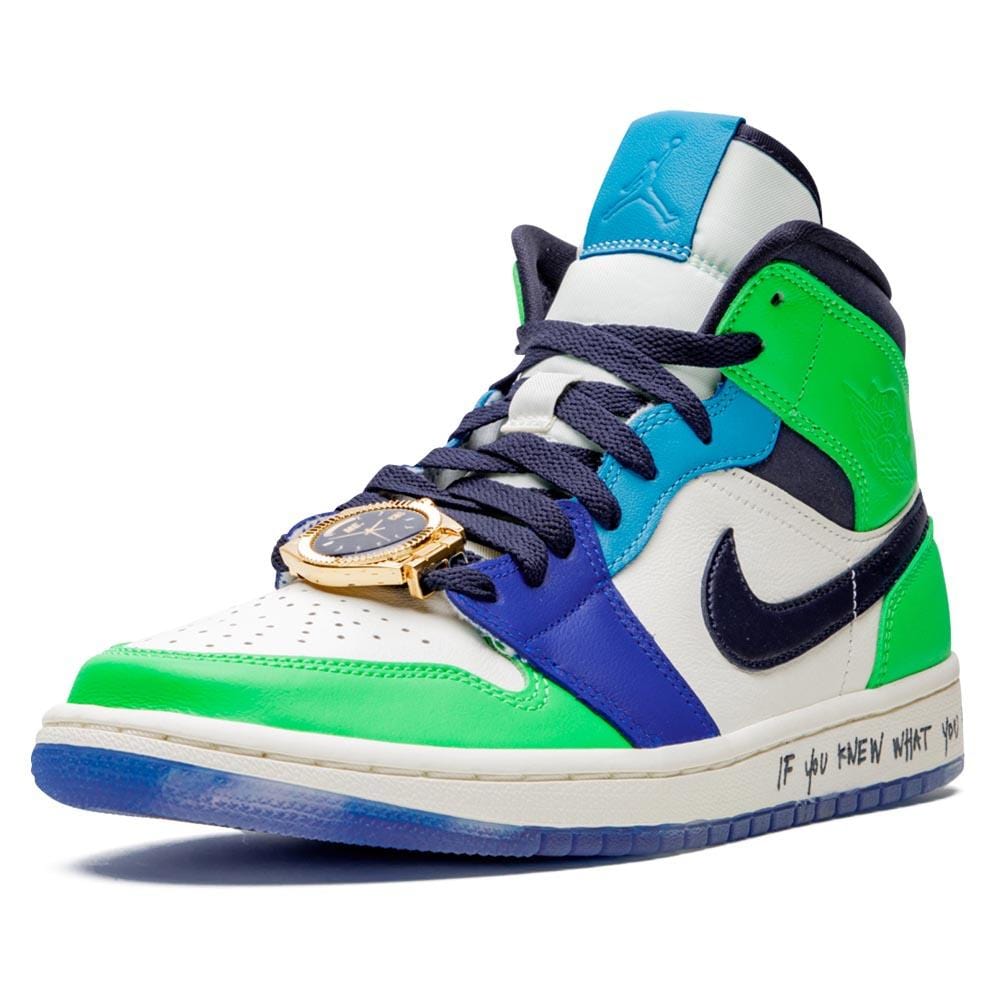 Melody Ehsani x Wmns Air Jordan 1 Mid 'Fearless' — UK 2.5 | EU 35.5 | US 5 — Top View