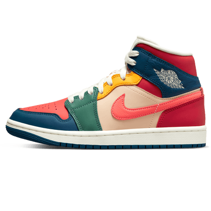 Air Jordan 1 Mid SE Wmns 'Multi-Color' 2022 — UK 2.5 | EU 35.5 | US 5 — Front View