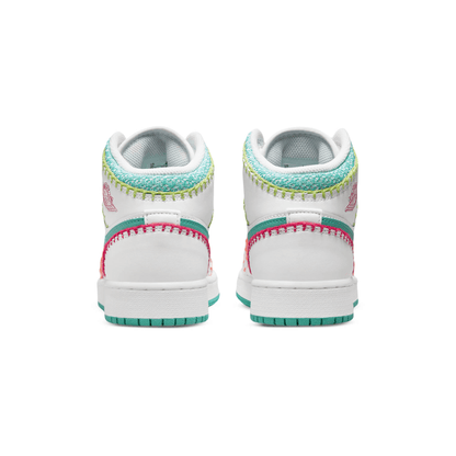 Air Jordan 1 Mid SE GS 'Multi Knit' — UK 13.5 | EU 32 | US 1Y — Detail View