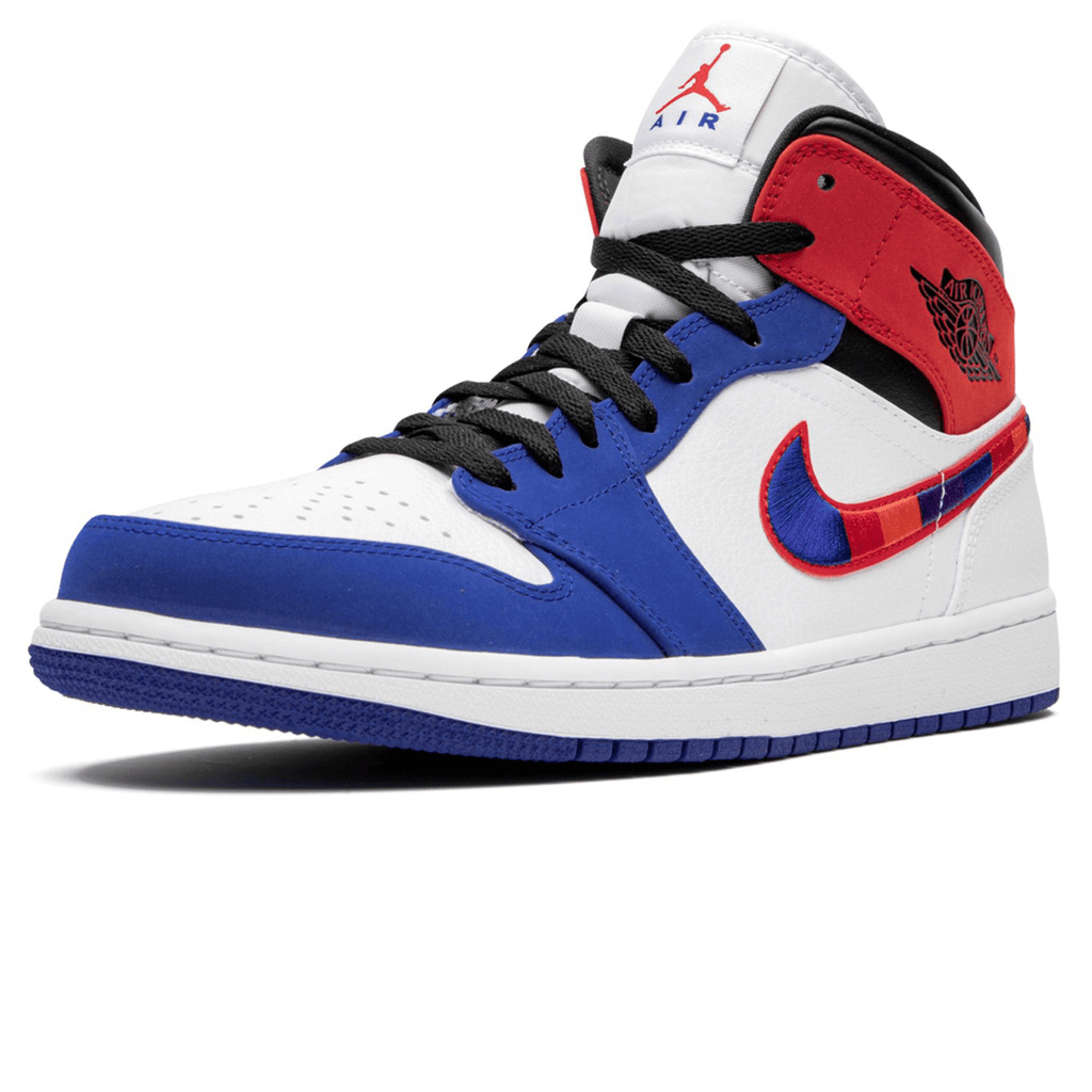 Air Jordan 1 Mid 'Multi Swoosh' — UK 3 | EU 35.5 | US 3.5 — Top View