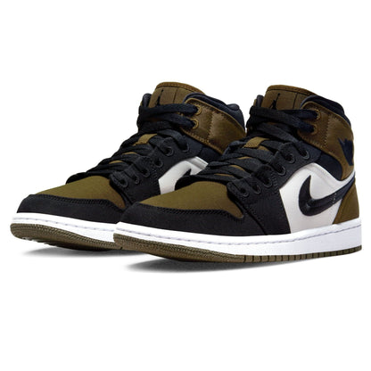 Air Jordan 1 Mid Wmns SE 'Olive Toe' — UK 2.5 | EU 35.5 | US 5 — Side View