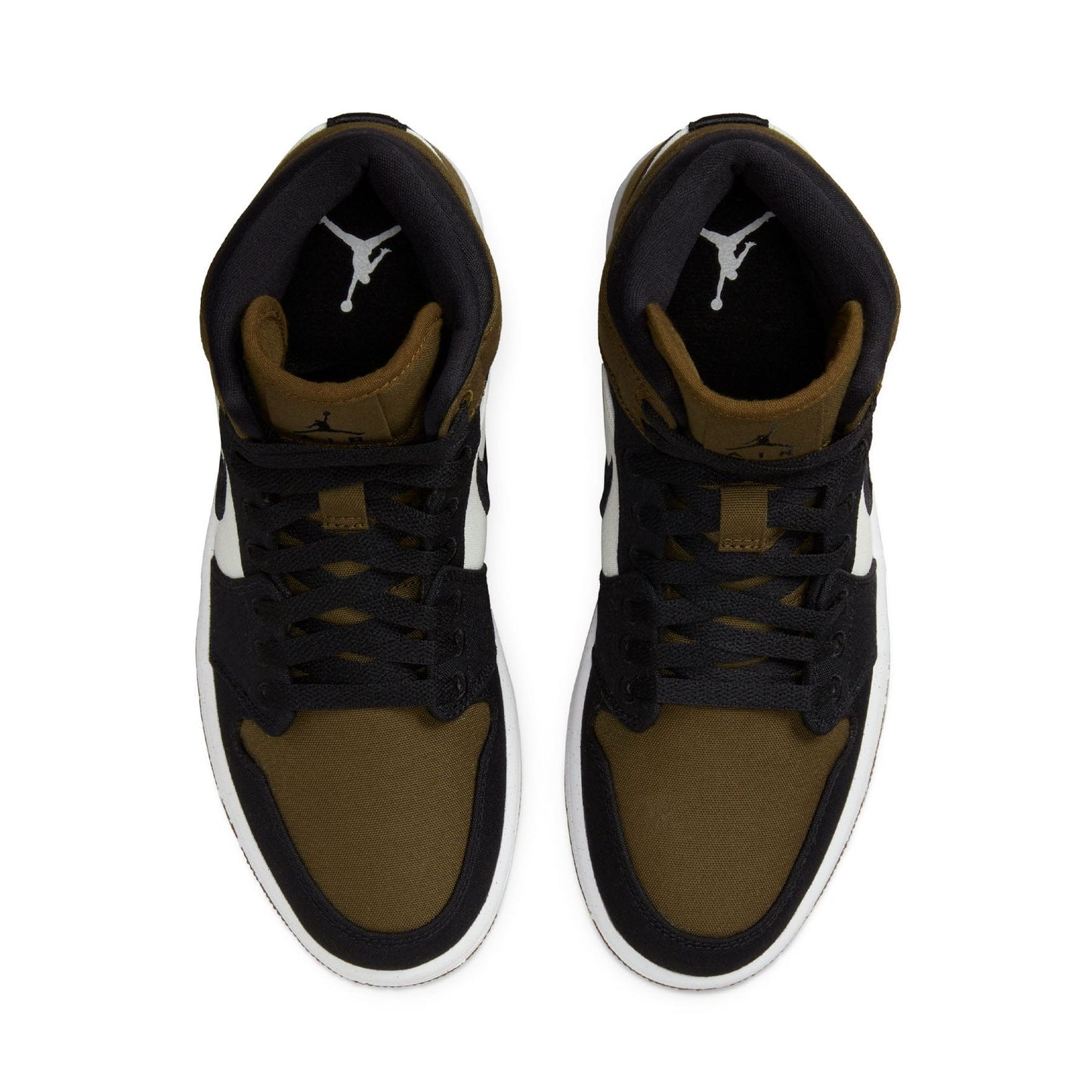 Air Jordan 1 Mid Wmns SE 'Olive Toe' — UK 2.5 | EU 35.5 | US 5 — Back View