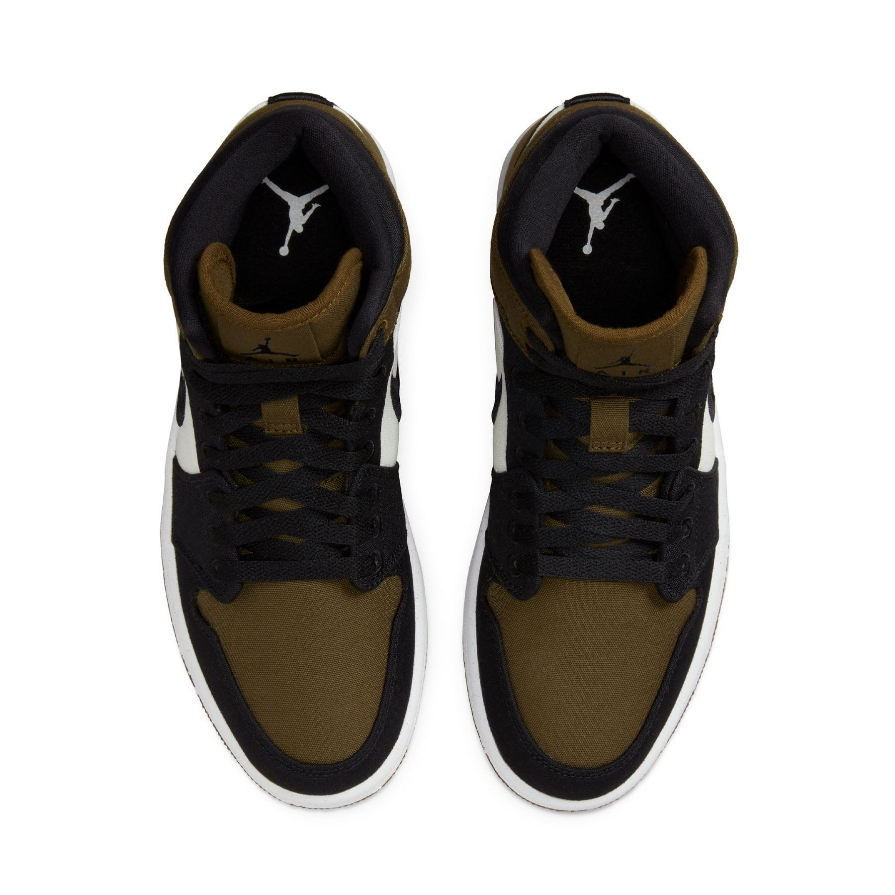 Air Jordan 1 Mid Wmns SE 'Olive Toe' — UK 2.5 | EU 35.5 | US 5 — Back View