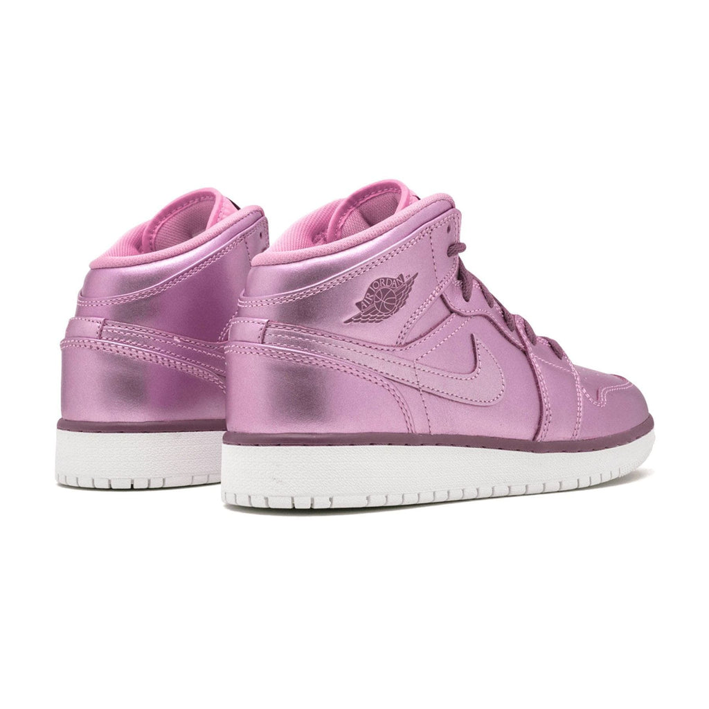 Air Jordan 1 Mid SE GS 'Pink Rose' — UK 13.5 | EU 32 | US 1Y — Back View