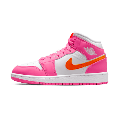 Air Jordan 1 Mid GS 'Pinksicle Orange' — UK 13.5 | EU 32 | US 1Y — Front View