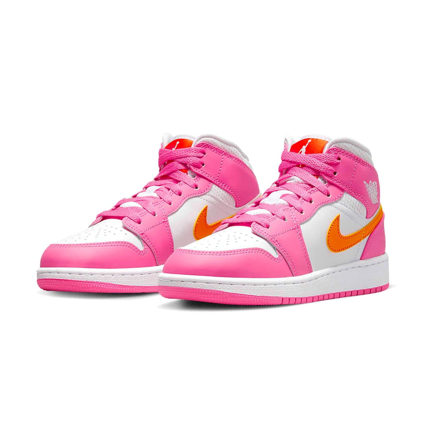 Air Jordan 1 Mid GS 'Pinksicle Orange' — UK 13.5 | EU 32 | US 1Y — Side View