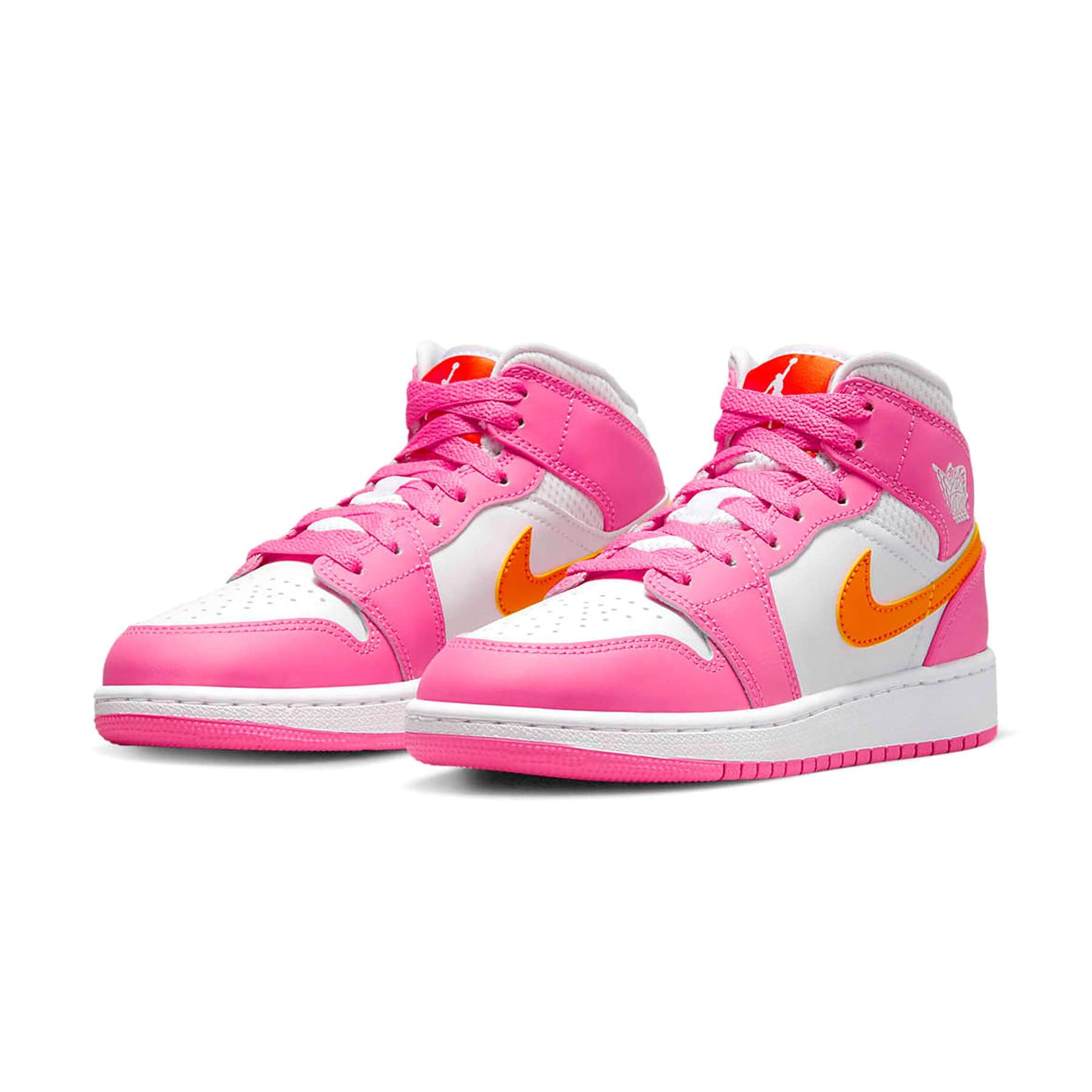 Air Jordan 1 Mid GS 'Pinksicle Orange' — UK 13.5 | EU 32 | US 1Y — Side View