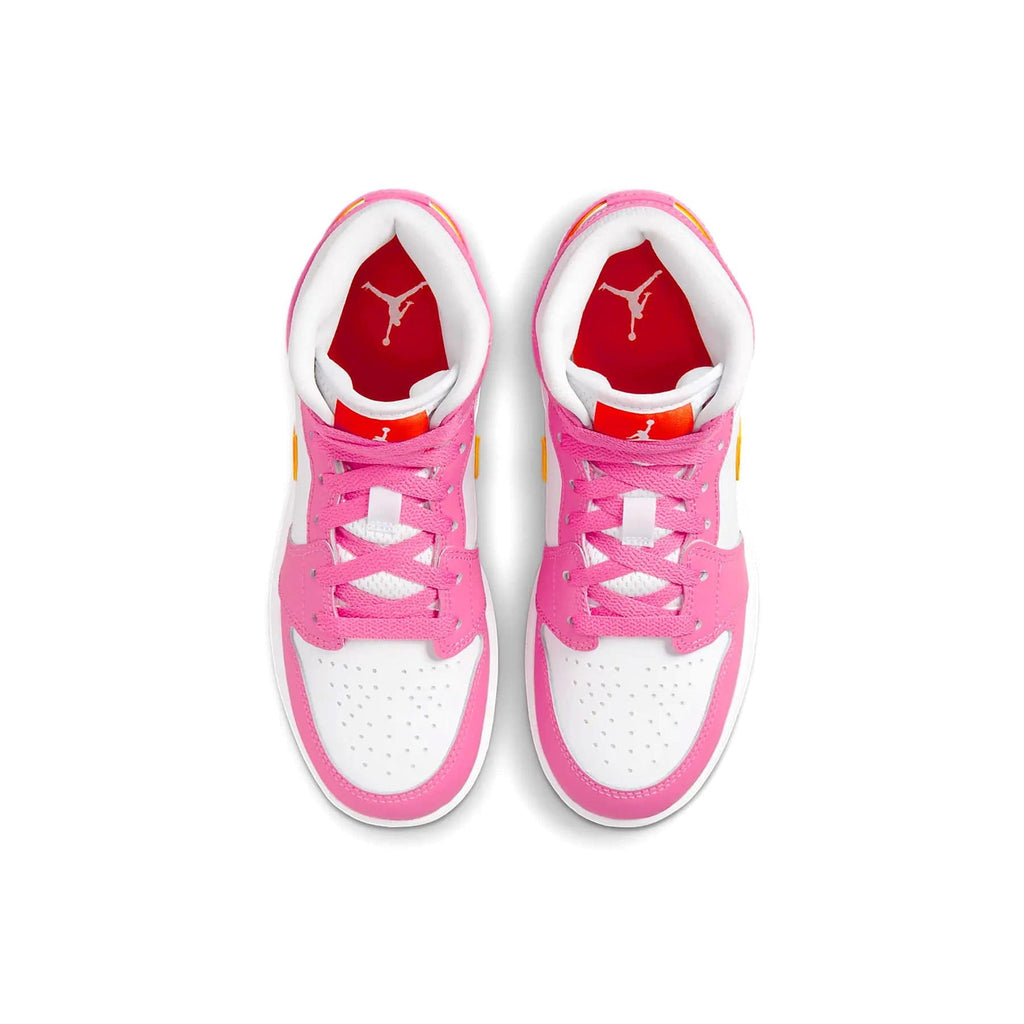 Air Jordan 1 Mid GS 'Pinksicle Orange' — UK 13.5 | EU 32 | US 1Y — Back View